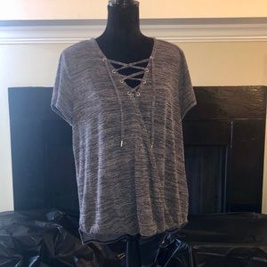 Juicy Couture wrap style top Size XL